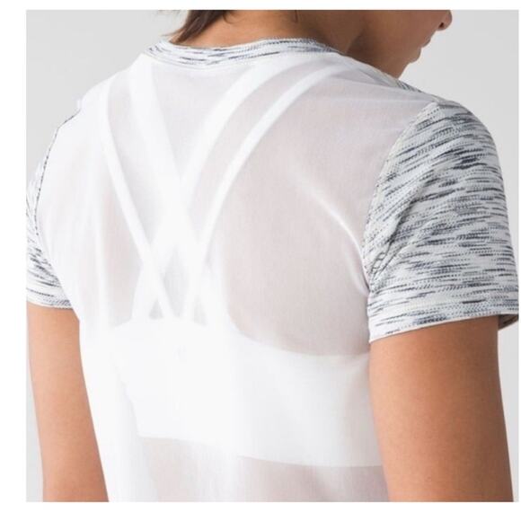 Lululemon Beat the Heat Short‎ Sleeve Top S Tiger Space Dye - Picture 7 of 7